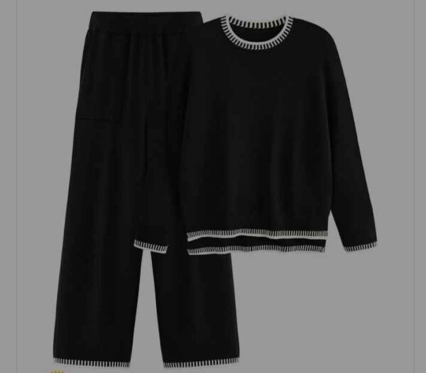 Women Two Pieces Casual Sweater - Image 2