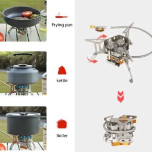 new windproof three-head stove