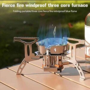 new windproof three-head stove