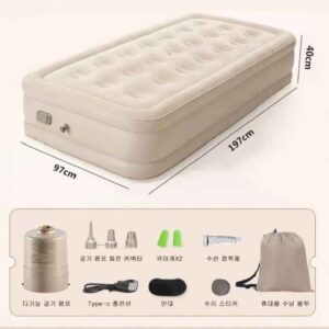 double air bed with electric pump