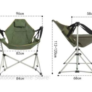 outdoor camping rocking chair foldable swing chair