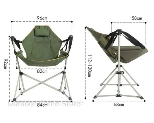 outdoor camping rocking chair foldable swing chair - Image 2